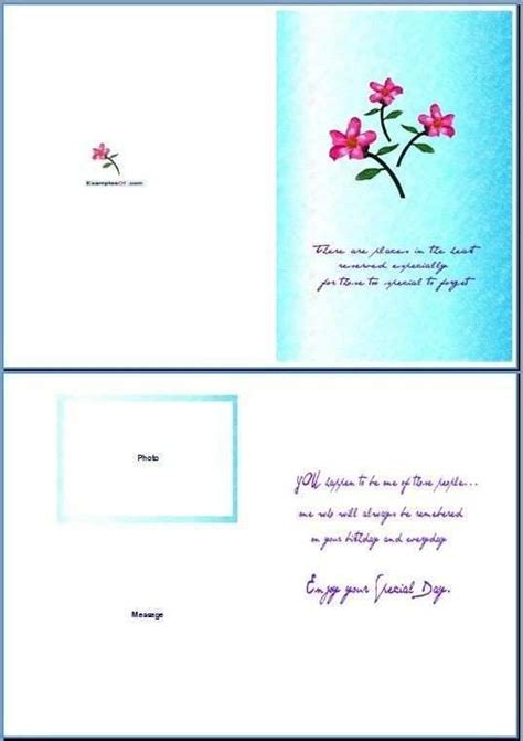 Birthday Card Templates Microsoft Word Cards Design Templates