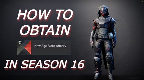 How To Obtain The New Age Black Armory Shader Destiny Youtube