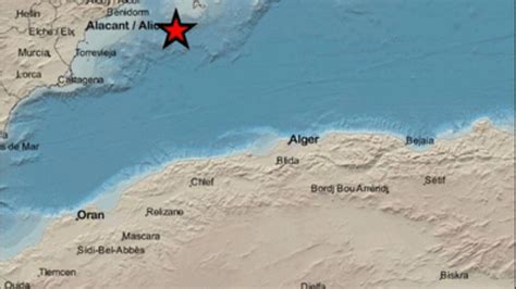 Terremoto Alicante La costa alicantina registra un seísmo de 2 1 grados