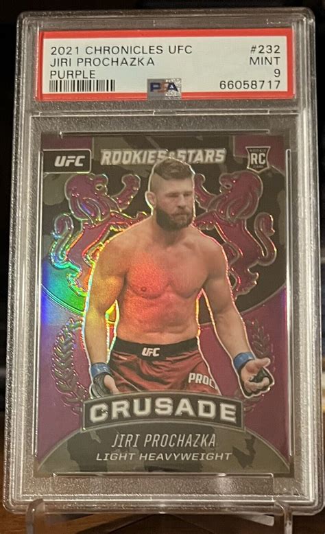 2021 Panini Chronicles UFC Crusade Purple 232 Jiri Prochazka 49 RC