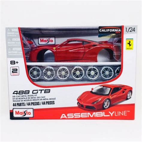 Automobilli Miniaturas Colecionáveis Kit para montar Ferrari 488