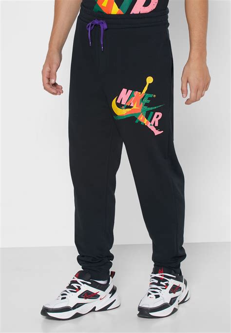 Buy Jordan Black Jordan Jumpman Classics Sweatpants For Kids In Mena