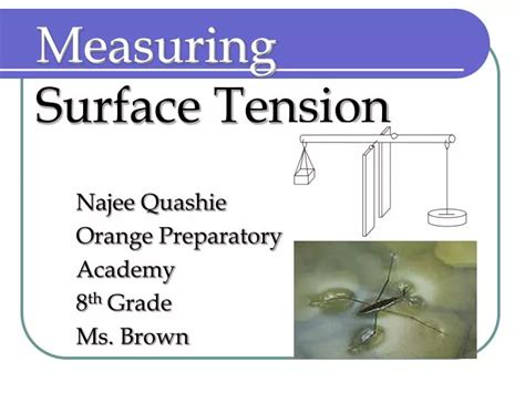 Ppt Measuring Surface Tension Powerpoint Presentation Free Download