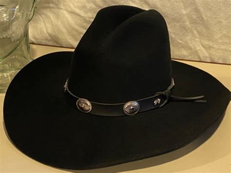 Bailey Of Hollywood Tombstone 6 78 55cm Black Gus Cowboy Western Hat