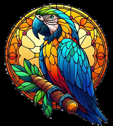 Hueforge Stained Glass Macaw By Tlavedas Makerworld