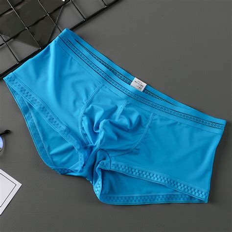 Gubotare Mens Underwear Men S Cotton Bikini Underwear Low Rise Brazilian Back Cut Underwear Blue