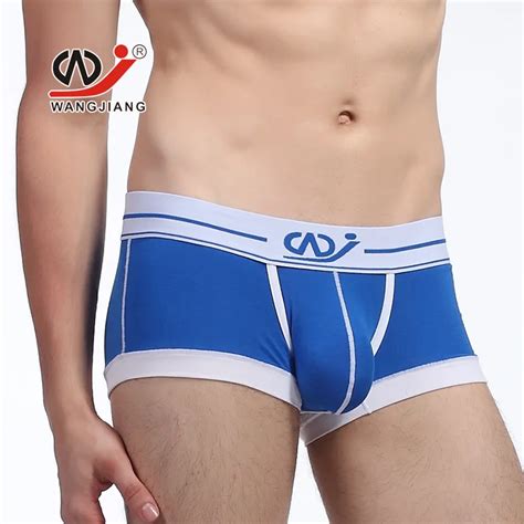 WJ Brand Men Sexy Underwear Boxers Modal Low Waist Boxer Shorts Gay