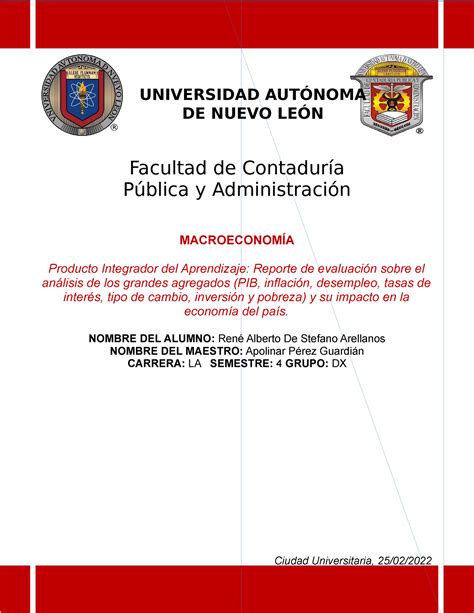 Evidencia De Macroeconomia Con El Profesor Perez Guadian