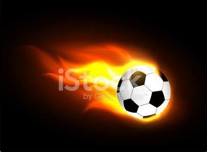 Burning Soccer Ball Stock Vector Royalty Free Freeimages