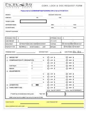 Fillable Online Lock Doc Request Form Fax Email Print PdfFiller