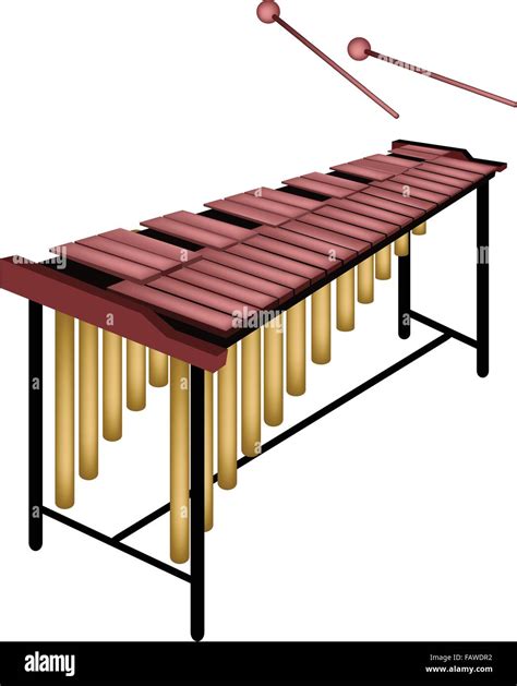 Instrumento Musical Una Ilustración De La Marimba En El Stand Del