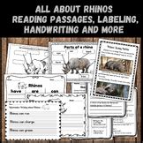 Rhino Informative Sentence Writing Practice Worksheets With True Facts