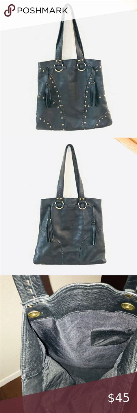 Carla Mancini Large Genuine Leather Shoulder Bag Leather Shoulder Bag