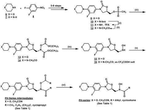 Scheme Synthetic Route For The Oxazolidinone Hydroxamic Acid