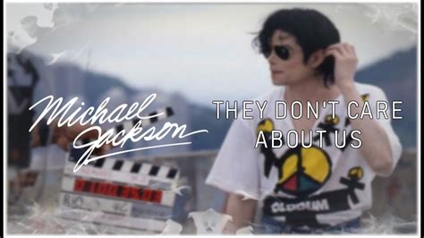 They Don T Care About Us Michael Jackson Letra Lyrics Y