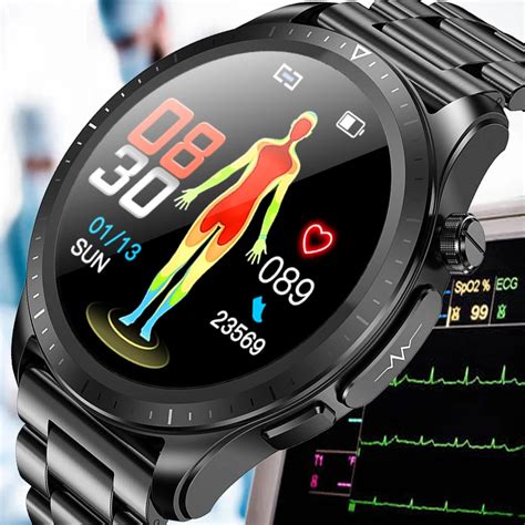 Neue Blut Glucose Monitor Gesundheit Smart Uhr M Nner Frauen Ekg