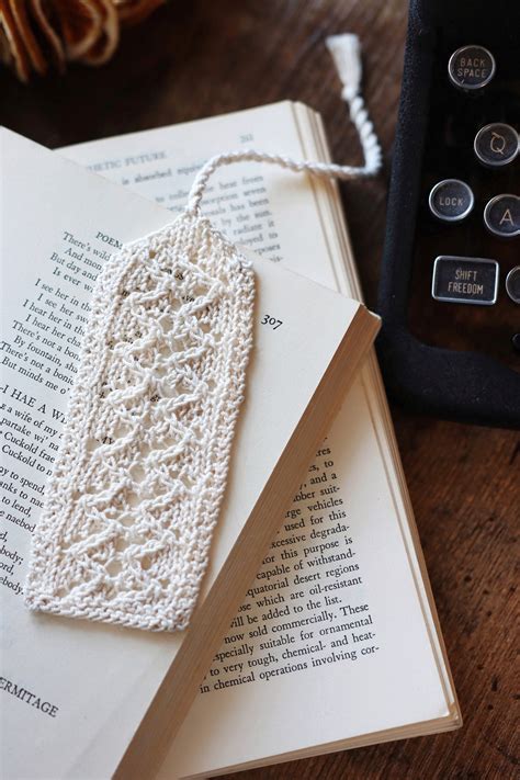 Knitting Pattern Bookmark Knitting Pattern Lace Bookmark Etsy