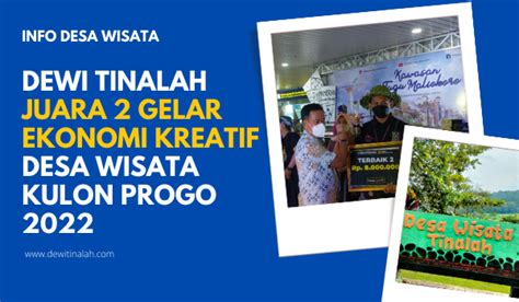 Dewi Tinalah Juara Gelar Ekonomi Kreatif Desa Wisata Kulon Progo