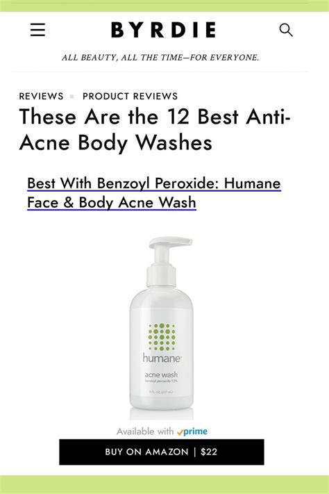 These Are The 13 Best Acne Healing Body Washes For 2023 Acne Body