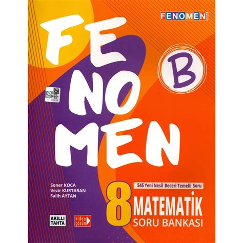 Fenomen 8 Sınıf LGS Matematik Soru Bankası B Kitabı ve Fiyatı