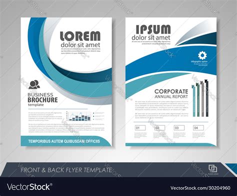 Business poster template Royalty Free Vector Image