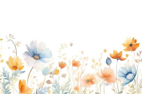 Floral Border Backgrounds Outdoors Pattern Free Photo Illustration