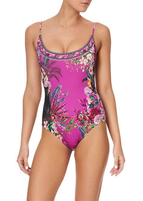 Camilla Scoop Neck One Piece Swimsuit Bergdorf Goodman