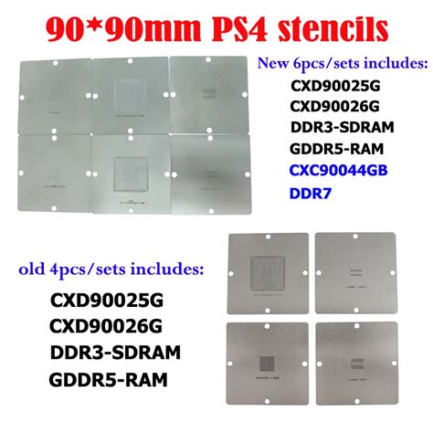 90 90mm PS4 BGA Reballing Szablony Konsola Do Gier IC Reball Station