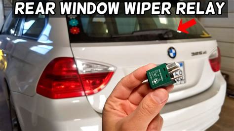 Rear Window Wiper Relay Location Bmw E90 E92 E91 Youtube