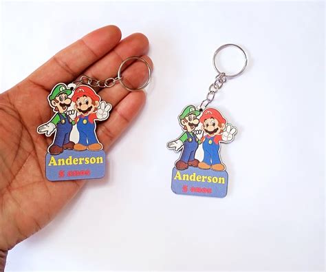 Super Mario Chaveiros Personalizados Unid Elo