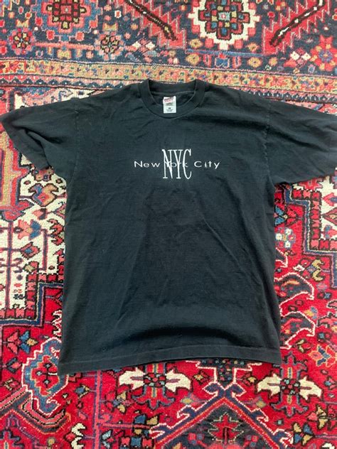 Late 90s New York City Embroidered T Shirt Etsy