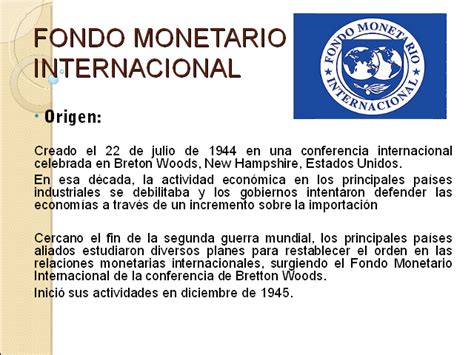 Fondo monetario internacional - Monografias.com