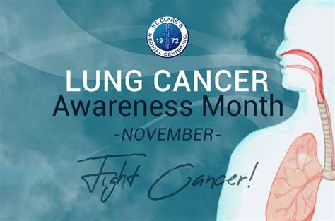 Lung Cancer Awareness Month St Clares Medical Center Inc