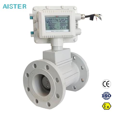 4 20mA RS485 Modbus Natural Gas Turbine Flowmeter Digital Gas Flow