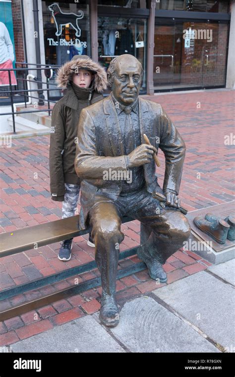 Red auerbach statue hi-res stock photography and images - Alamy