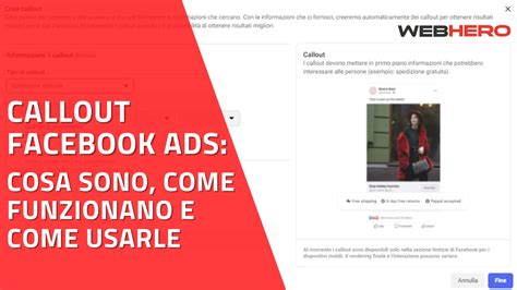 Callout Per Facebook Ads Cosa Sono Come Funzionano E Come Usarle