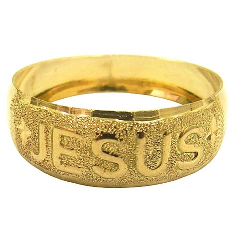 Anel Jesus em Ouro 18k RDJ JÓIAS