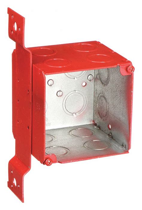 Raco Steel Steel Red Boxes For Life Safety Alarm Circuits Material