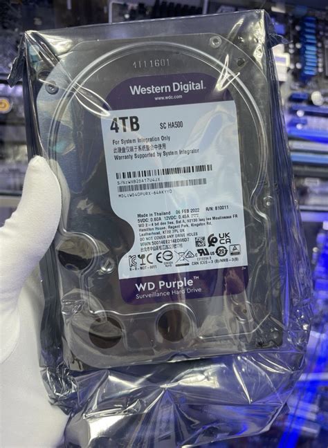 Жесткий диск 4Tb SATA Western Digital Purple WD40PURX 3.5" 64Mb, купить ...