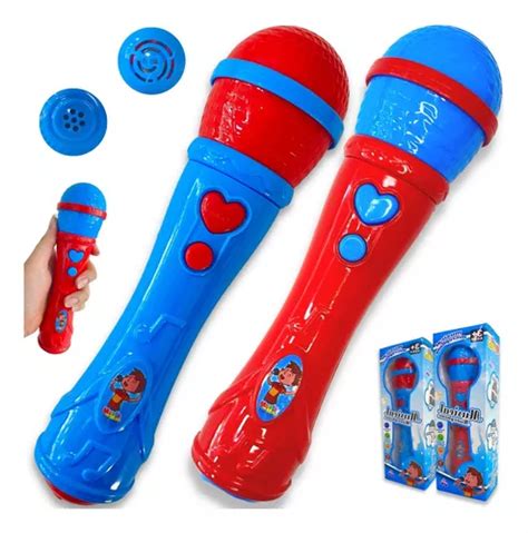 Microfone Infantil Musical Sai A Voz De Verdade Brinquedo Mercadolivre