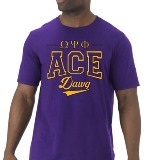 Ace Dawg Omega Psi Phi T Shirt Etsy