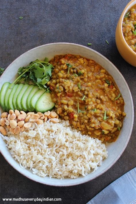 Green Moong Dal Instant Pot Green Lentil Madhu S Everyday Indian