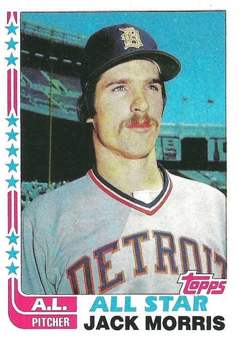 Jack Morris 1982 Topps Baseball Card - 1980s Baseball