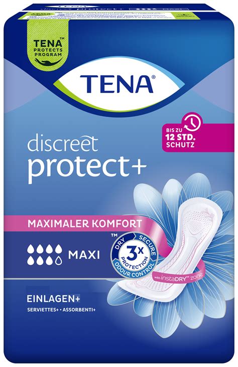 Tena Discreet Protect Maxi Inkontinenz Einlage F R Frauen