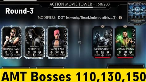 Action Movie Tower Boss Battles 110 130 150 Fight Rewards Round 3