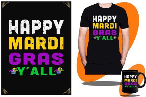 Mardi Gras 2023 and Mardi Gras Party, Flag, Craw, T shirt design or ...