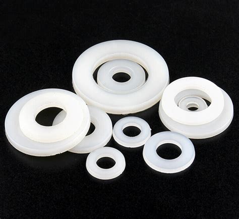 M3 M4 M5 M6 M8 M10 M12 M20 Nylon Flat Washers To Fit Metric Bolts And Screws Clear Ebay