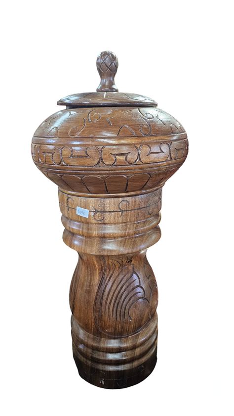 Pilon Y Batea De Shango Tayado En Madera Set Of Chango Of Wood Chango