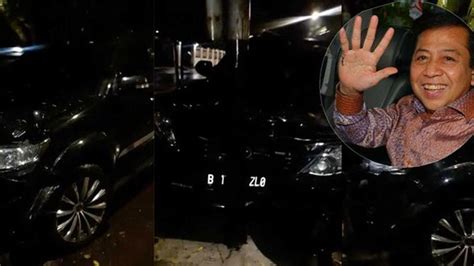setya novanto kecelakaan tabrak tiang  imbauan  toyota berita