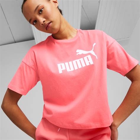 Топ Essentials Logo Cropped Women S Tee Колір Рожевий Loveable Puma Арт 586866 91